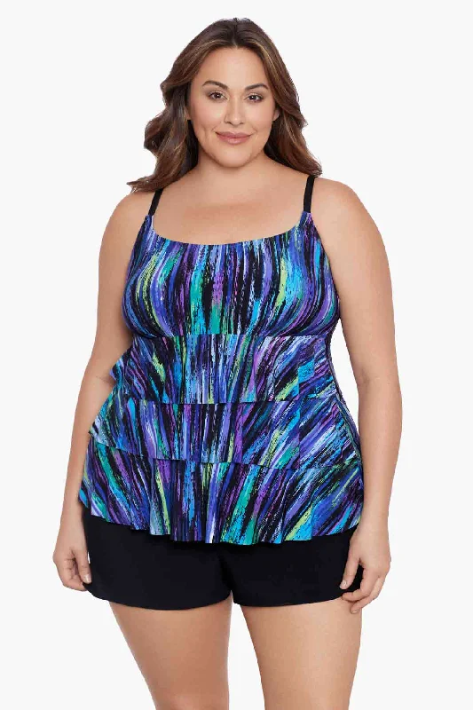 Triangle bikini tops with a tie - back closure on discountPlus Size Ruffle Faux Shortini W/ Pockets Long Torso One Piece Swimsuit Brilliant Streaks Triangle bikini tops with a tie - back closure on discountPlus Size Ruffle Faux Shortini W/ Pockets Long Torso One Piece Swimsuit Brilliant Streaks