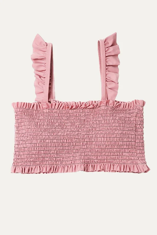 Longline underwire bikini tops on sale for maximum supportRuffled Shirred Bandeau Bikini Top Smocked Swimsuit Top Longline underwire bikini tops on sale for maximum supportRuffled Shirred Bandeau Bikini Top Smocked Swimsuit Top