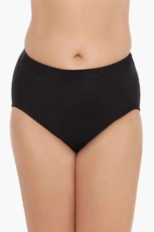 High - neck bikini tops on sale for a more modest and elegant lookPlus Size Basic Brief Swim Bottom High - neck bikini tops on sale for a more modest and elegant lookPlus Size Basic Brief Swim Bottom