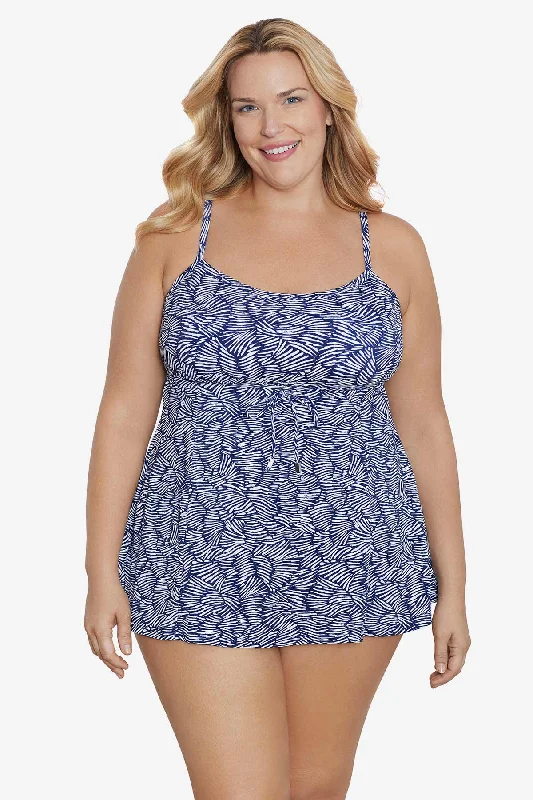 Bikini sets with a lace - up front on promotion for a customizable fitPlus Size Empire Swimdress Shifting Shapes Bikini sets with a lace - up front on promotion for a customizable fitPlus Size Empire Swimdress Shifting Shapes