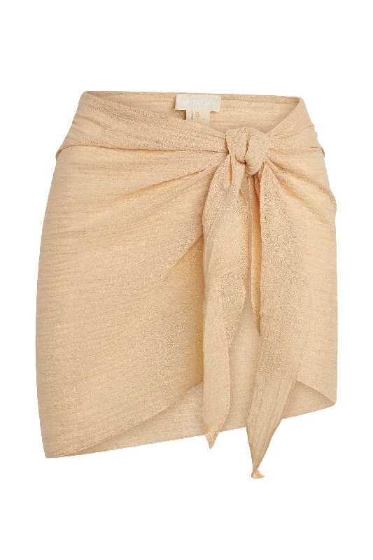 Longline bikini tops on special offer for a more structured and supportive fitSouth Beach Sarong - Raffia Crinkle Linen Longline bikini tops on special offer for a more structured and supportive fitSouth Beach Sarong - Raffia Crinkle Linen