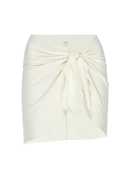 Women's high waisted bikini sets on sale for a flattering beach lookSt. Barth's Skirt - Ivory