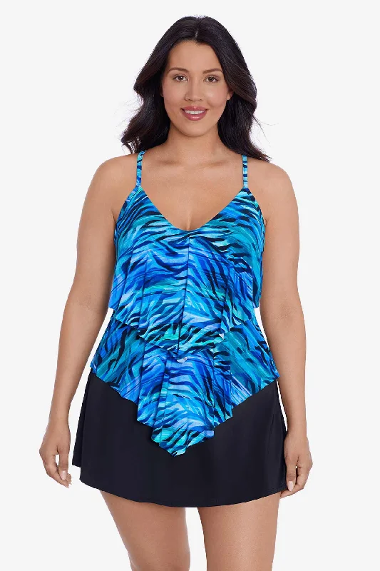 Lace bikini sets on promotion in a delicate white or black for an elegant beach stylePlus Size Ronnie Tankini Top Wave Catcher Lace bikini sets on promotion in a delicate white or black for an elegant beach stylePlus Size Ronnie Tankini Top Wave Catcher