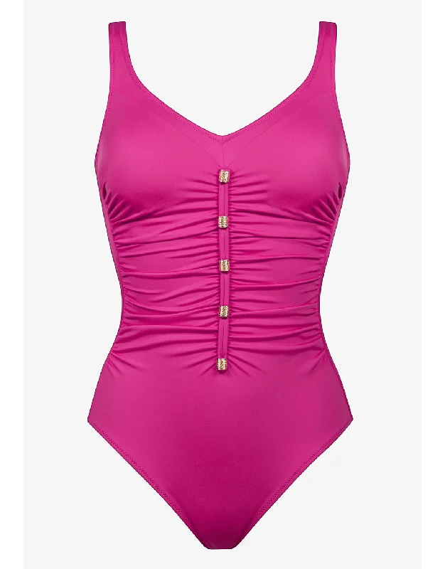 Adjustable side - tie one - piece swimsuits on sale for a perfect fitUni Swimsuit - Pink Adjustable side - tie one - piece swimsuits on sale for a perfect fitUni Swimsuit - Pink