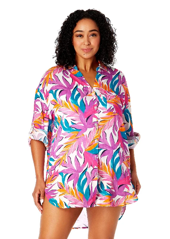 String bikini tops discounted for a customizable and sexy fitWomen's Plus Size Dance Floor Palm Button Down Shirt Swimsuit Cover Up String bikini tops discounted for a customizable and sexy fitWomen's Plus Size Dance Floor Palm Button Down Shirt Swimsuit Cover Up