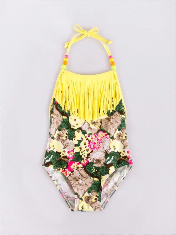 Girls Hula Girls One Piece Swimsuit