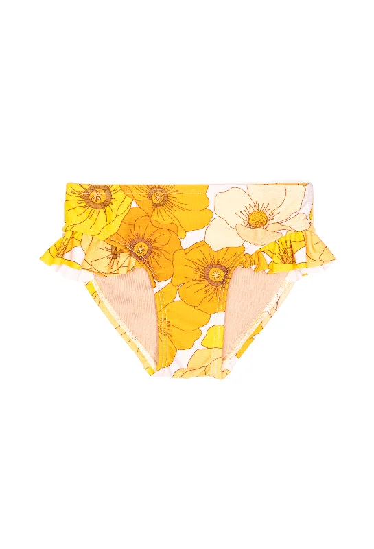 Mini Gemma - Girls Ruffle Swim Bottom - Sunset Floral | Sunset Floral