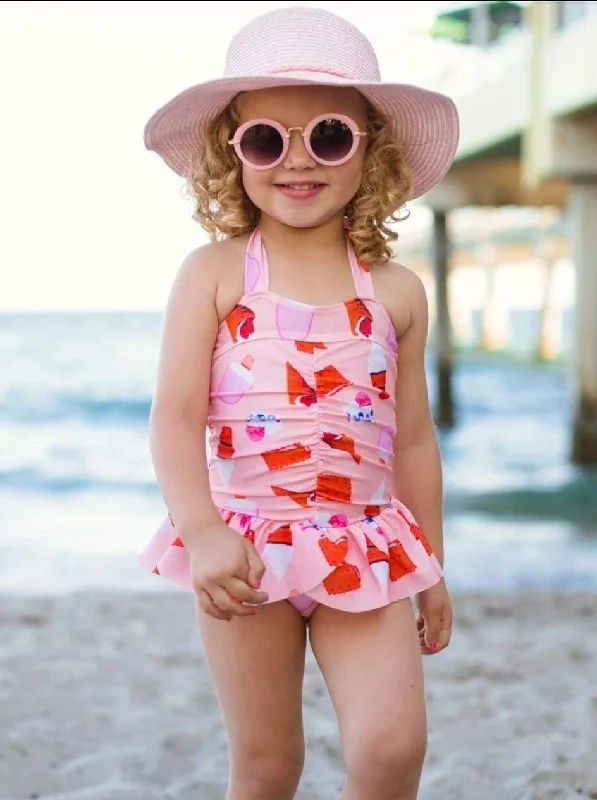 Girls Try Not To Melt One Piece Swimsuit