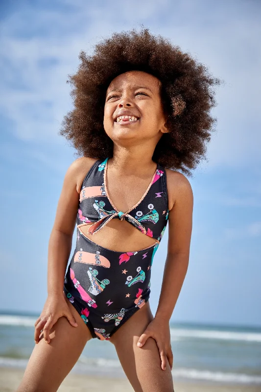 Black One Piece Swimsuit