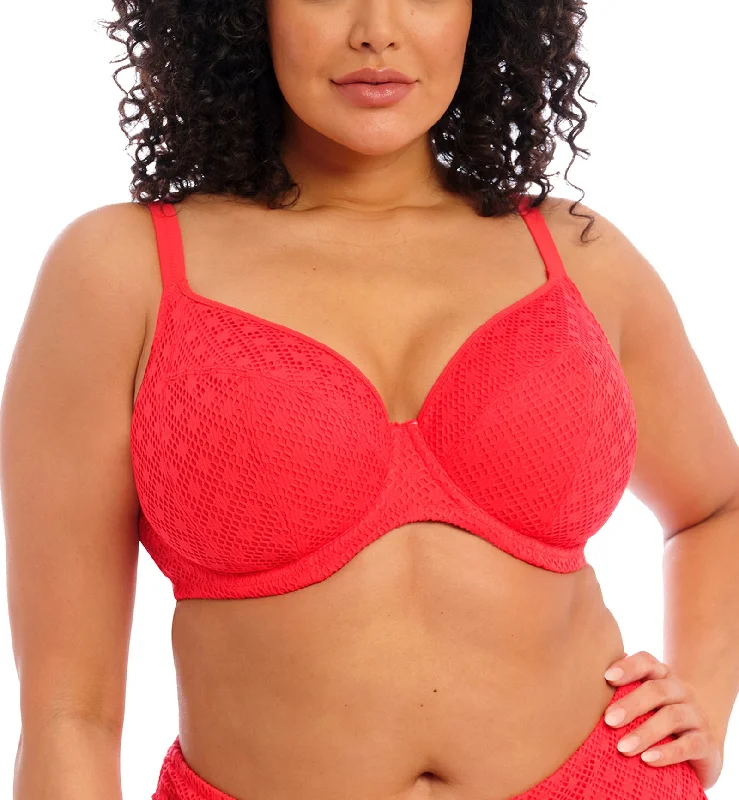 Elomi Bazaruto Plunge Underwire Bikini Top (ES800602) - Sunset