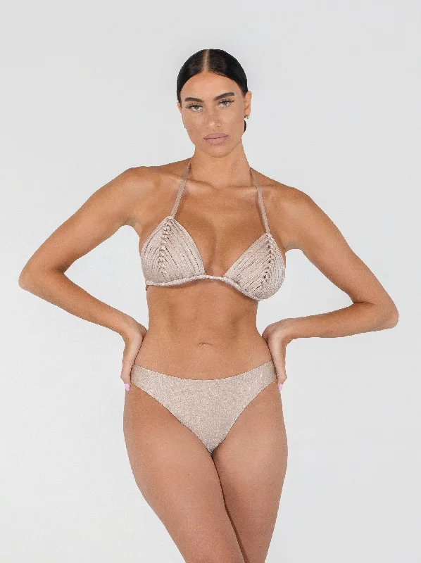 Mykonos Triangle Bikini Set
 | Cream Pearl