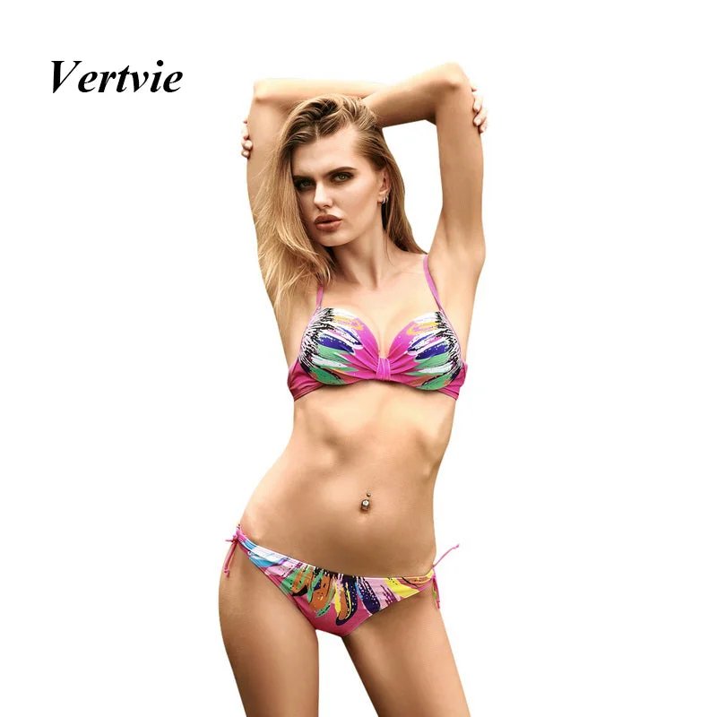 Vertvie Sexy Halter Brazilian Bikinis Women Swimwear Push Up Swimsuit Supplies Floral Swim Wear Beach Bathing Suits Bikni Sets Vertvie Sexy Halter Brazilian Bikinis Women Swimwear Push Up Swimsuit Supplies Floral Swim Wear Beach Bathing Suits Bikni Sets
