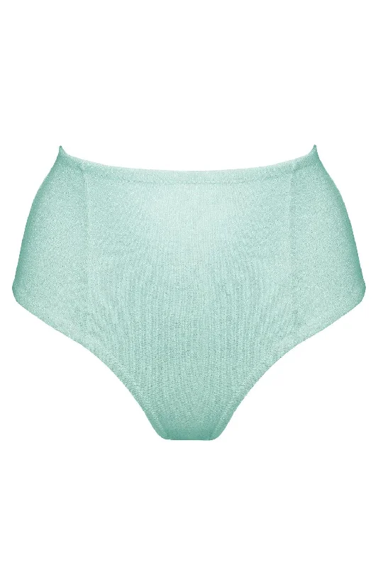 Ariel Mint high waisted bikini bottom
