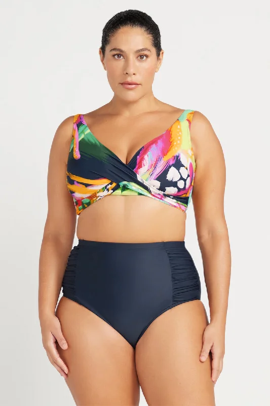 Navy Hues Botticelli High Waist Swim Pant