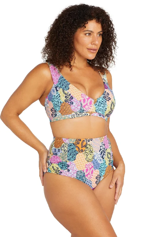 Salmagundi Multi Botticelli High Waist Swim Pant - Final Sale