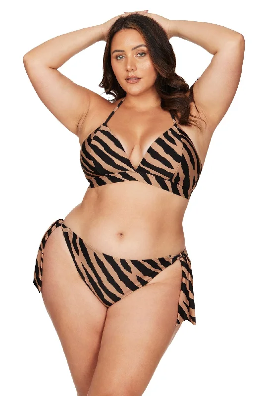 Ben Galay Animal Klee Tie Side Curve Fit Bikini Pant