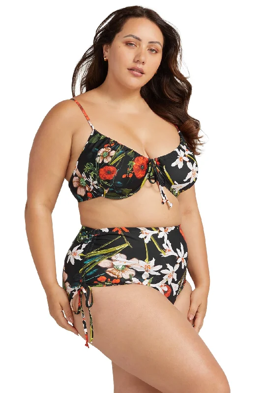 Wander Lost Degas Draw Tie High Waist Swim Pant - Final Sale