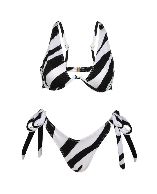 Ella Bikini in Zebra Print