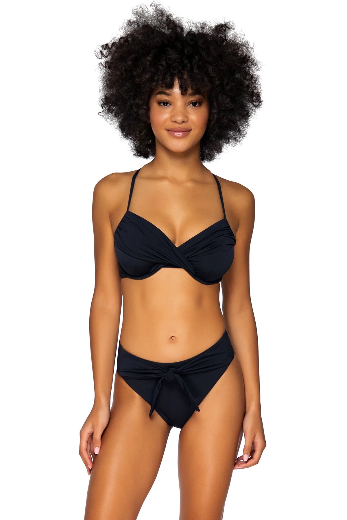 Black Crossroads Underwire Top