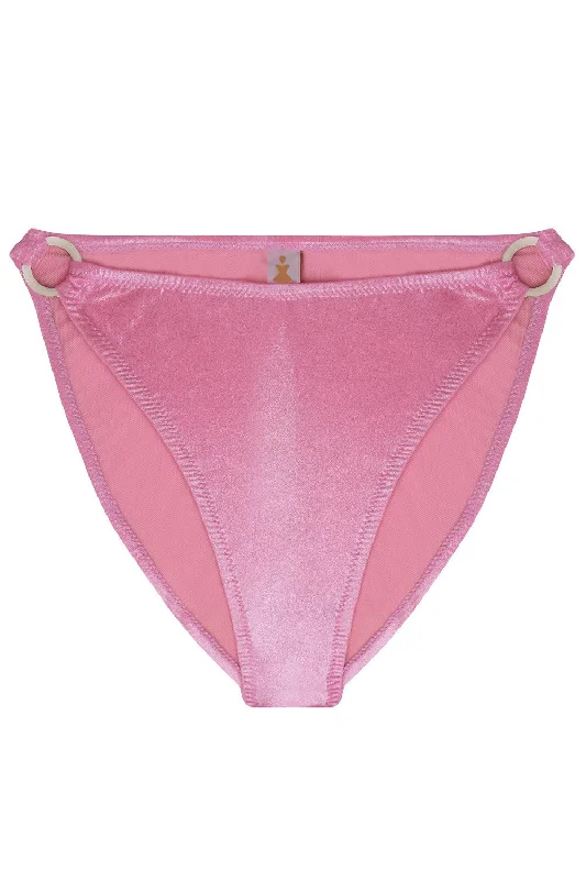 Titaniya Pink high waisted bikini bottom