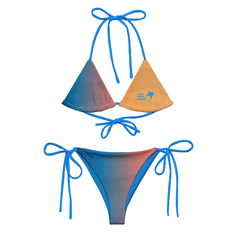 Find Your Coast® Ocracoke UPF 50 Recycled String Bikini